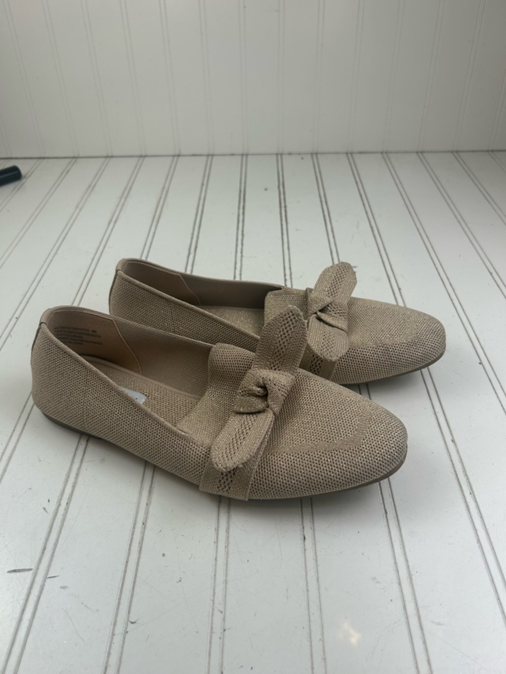 Anne Klein Teryn Bow Knit Slip-On Work Dress Loafer Flats Women’s Size 9M $60 - Picture 3 of 11
